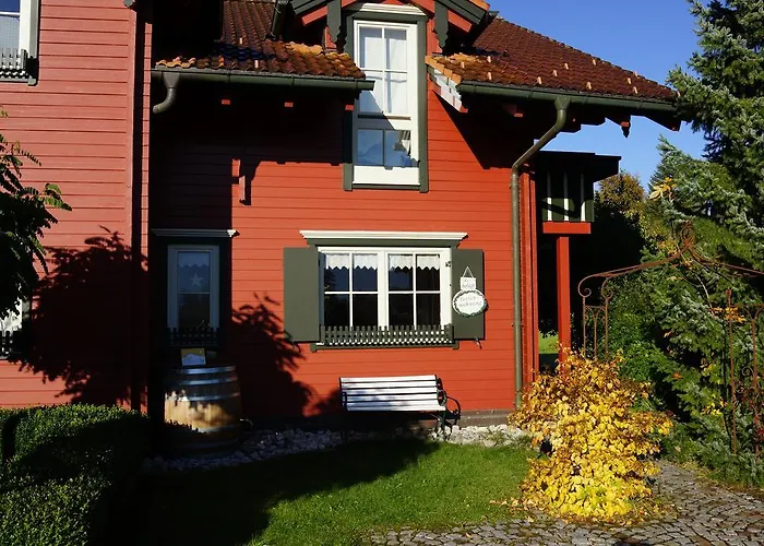 アパート Ferienwohnung Romantik Im Roten Haus フュッセン